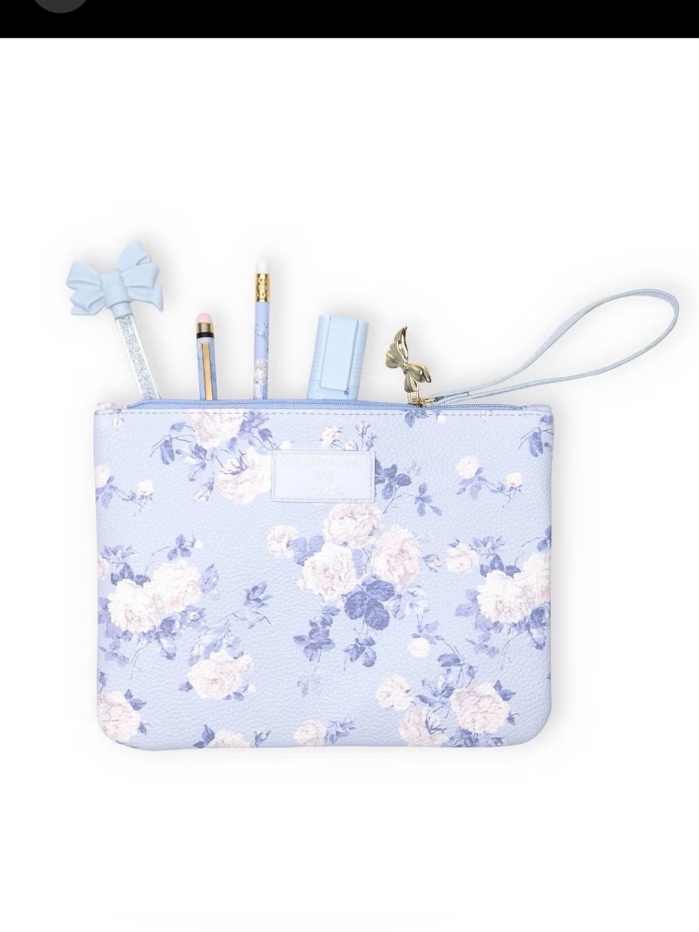 💙 🎯 LoveShackFancy x Target Yoobi Everblooming Rosettes Pencil Case with Strap